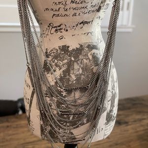 Lucky Brand Multistrand Silver Necklace